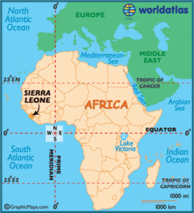 sierra leone africa map