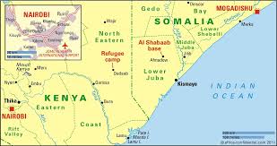 nairobi and somalia map